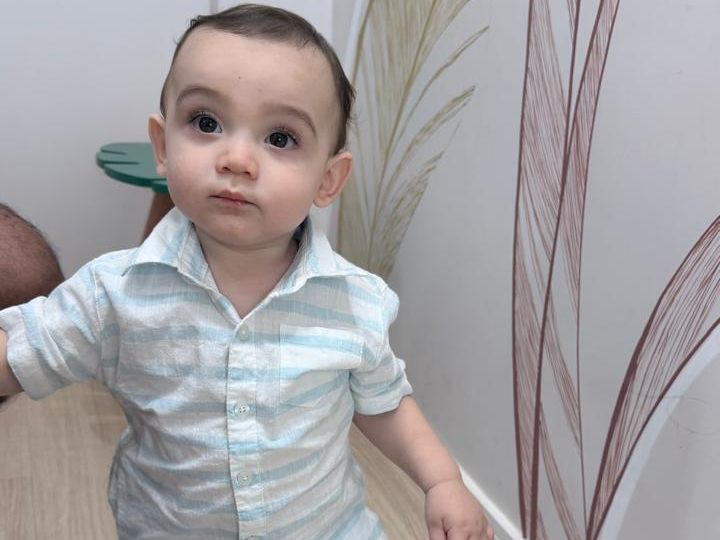 Paciente no consultório de pediatria
